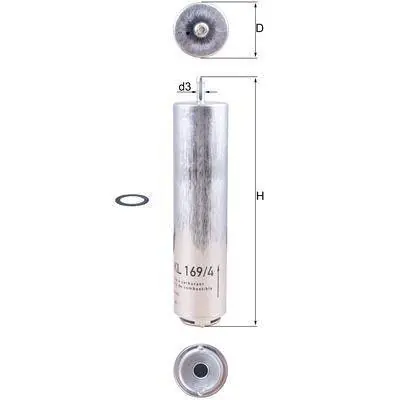 Popularny KNECHT FILTR PALIWA KL169/4D