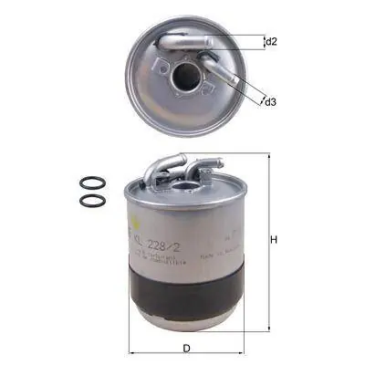 Bezpieczna płatność KNECHT FILTR PALIWA KL228/2D