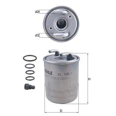 Oferta limitowana KNECHT FILTR PALIWA KL490/1D