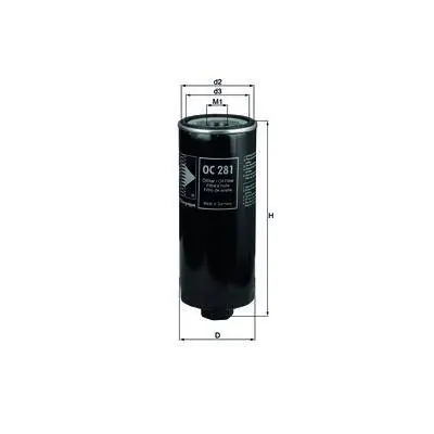 Zwrot pieniędzy OC 281 FILTR OLEJU