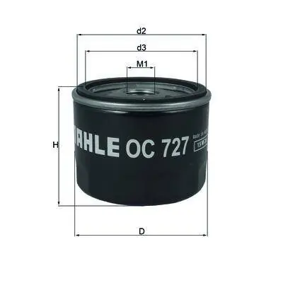 Oryginalny KNECHT FILTR OLEJU OC 727