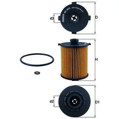 OX1075D FILTR OLEJU Oryginalny