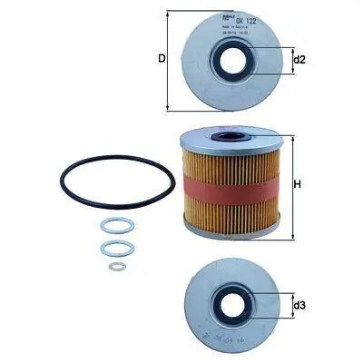 KNECHT FILTR OLEJU OX122D Popularny