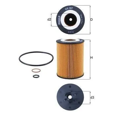 KNECHT FILTR OLEJU OX367D Oryginalny