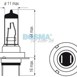 ŻARÓWKI BLUE LASER 12V 55W H7 PX26D (TWIN BOX) BOSMA Tylko dziś