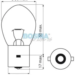 ŻARÓWKA 12V 35W BA20S BOSMA 5749 Szybka dostawa