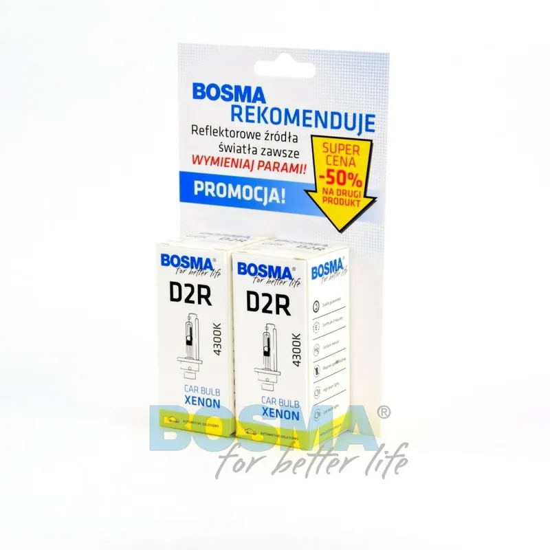 XENON D2R 4300K 85V 35W P32D-3 DUO PAK BOSMA Zamów teraz