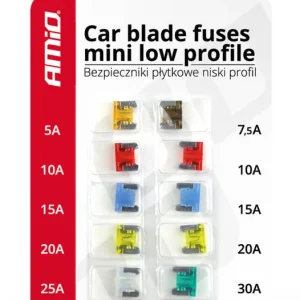 Kup teraz BEZPIECZNIKI PŁYTKOWE MINI NISKI PROFIL KOMPLET 10 SZT.