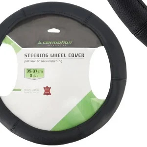Kup teraz CARMOTION POKROWIEC NA KIEROWNICE SKÓRZANY CZARNY 35-37CM
