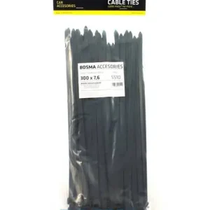 Ostatnia szansa OPASKA KABLOWA 300X7.6 CZARNA 100 SZT.