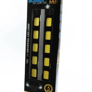 UNIWERSALNA LAMPA LED 12V 5XCOB BIAŁY 6000K 155MM 2 SZT. Wysoka jakość