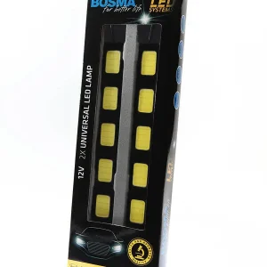 Wysoka jakość UNIWERSALNA LAMPA LED 12V 6XCOB BIAŁY 6000K 185MM 2 SZT.