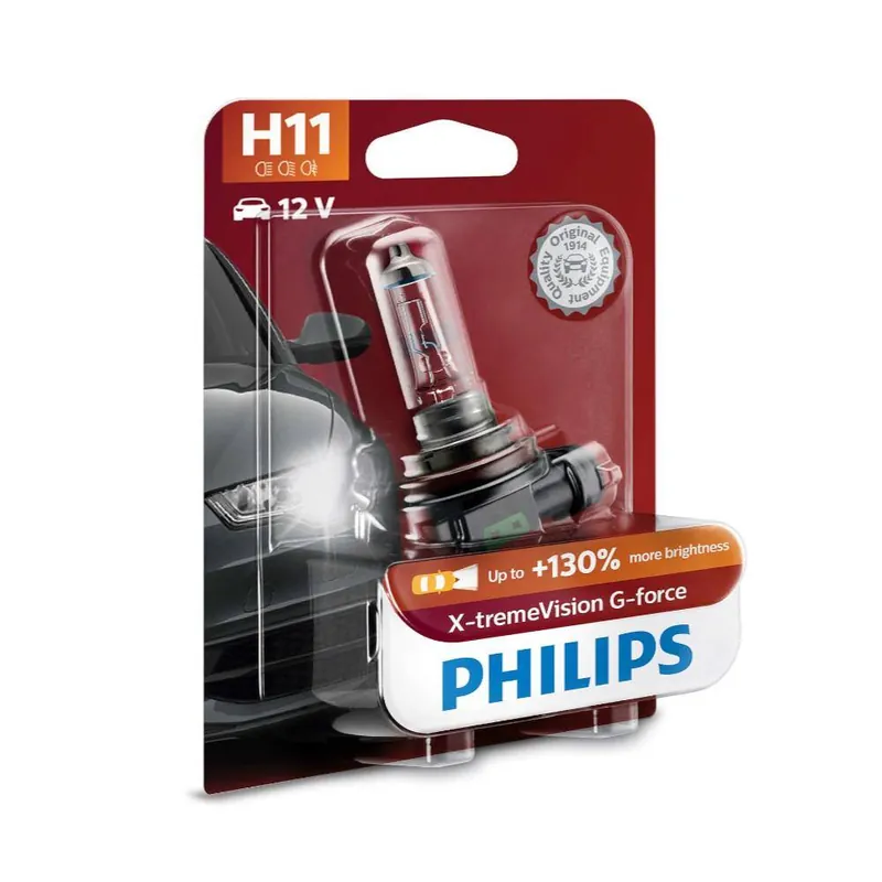 ŻARÓWKA 12V H11 X-TREME VISION G-FORCE 55W PHILIPS Kup teraz