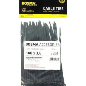 Premium OPASKA KABLOWA 140X3.6 CZARNA 100 SZT.