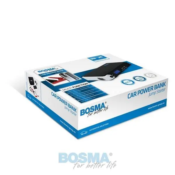 Autentyczny POWER BANK 9900mAh Z FUNKCJĄ ROZRUCHU 12V 200A BOSMA