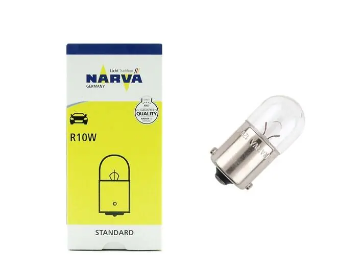 ŻARÓWKA 12V 10W R10W BA15S NARVA Premium