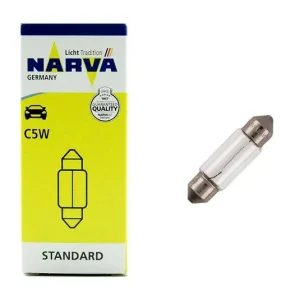 ŻARÓWKA 12V 5W C5W SV8-5.8 36MM NARVA Oryginalny