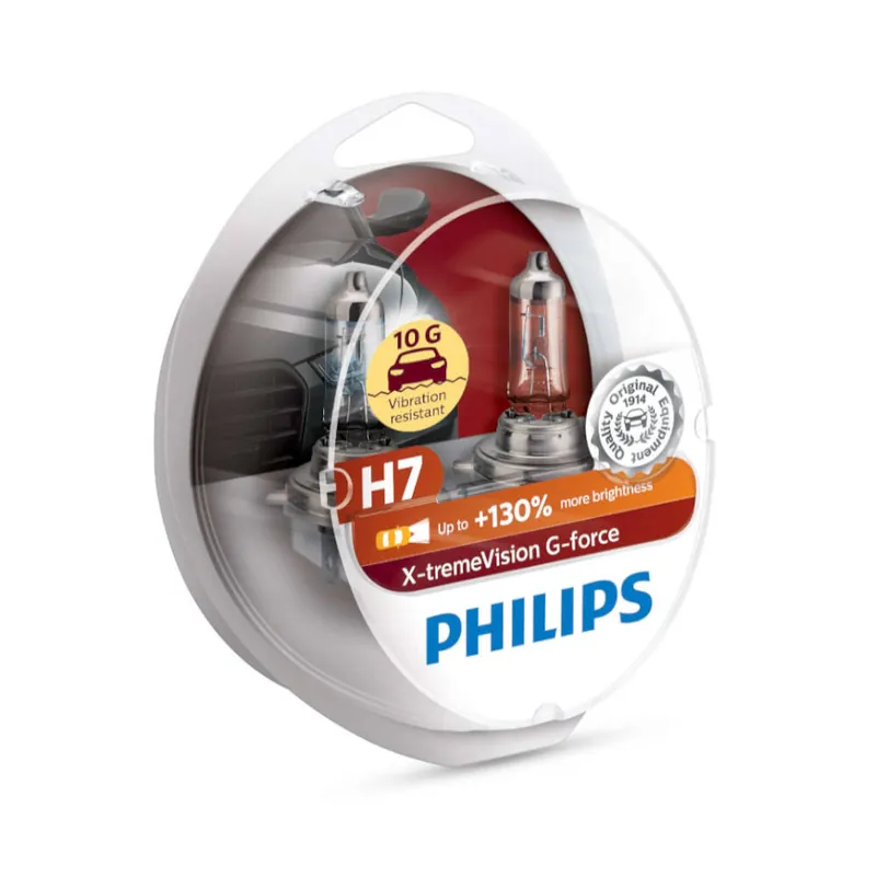 Kup teraz ŻARÓWKA H7 12V 55W X-TREME VISION G-FORCE 2 SZT. PHILIPS