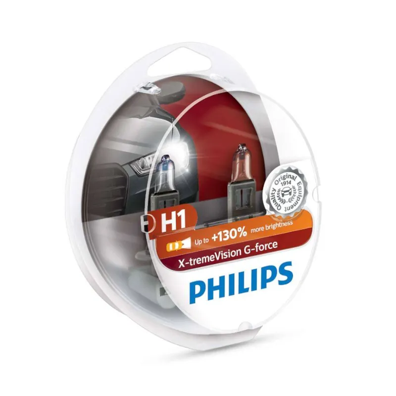 Promocja ŻARÓWKA H1 12V 55W X-TREME VISION G-FORCE 2 SZT. PHILIPS