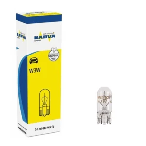 Oryginalny ŻARÓWKA 12V 3W W3W CAŁOSZKLANA NARVA