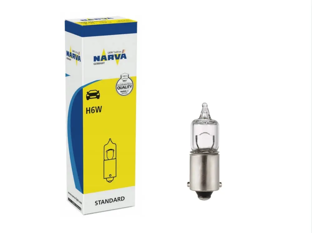Zwrot pieniędzy ŻARÓWKA 12V 6W H6W BAX9S NARVA