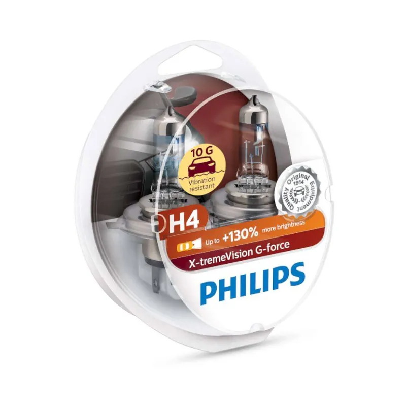 Bezpieczna płatność ŻARÓWKA H4 60/55W X-TREME VISION G-FORCE 2 SZT. PHILIPS