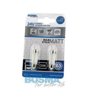 ŻARÓWKA 24V 6XLED SMD3014 SV8,5 10X36MM CANBUS 2 SZT. BOSMA Tani