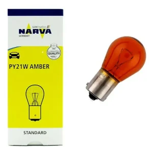Rabat ŻARÓWKA 12V PY21W BAU15S AMBER NARVA