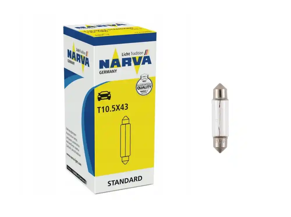 ŻARÓWKA 12V 10W T10.5X43 NARVA Wysoka jakość