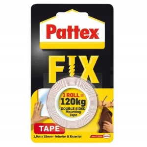 PATTEX TAŚMA MONTAŻOWA DWUSTRONNA PATTEX FIX 120 kg MOCNA Oryginalny