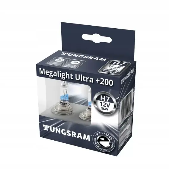 TUNGSRAM ŻARÓWKI H7 MEGALIGHT ULTRA +200% 2SZT Oferta