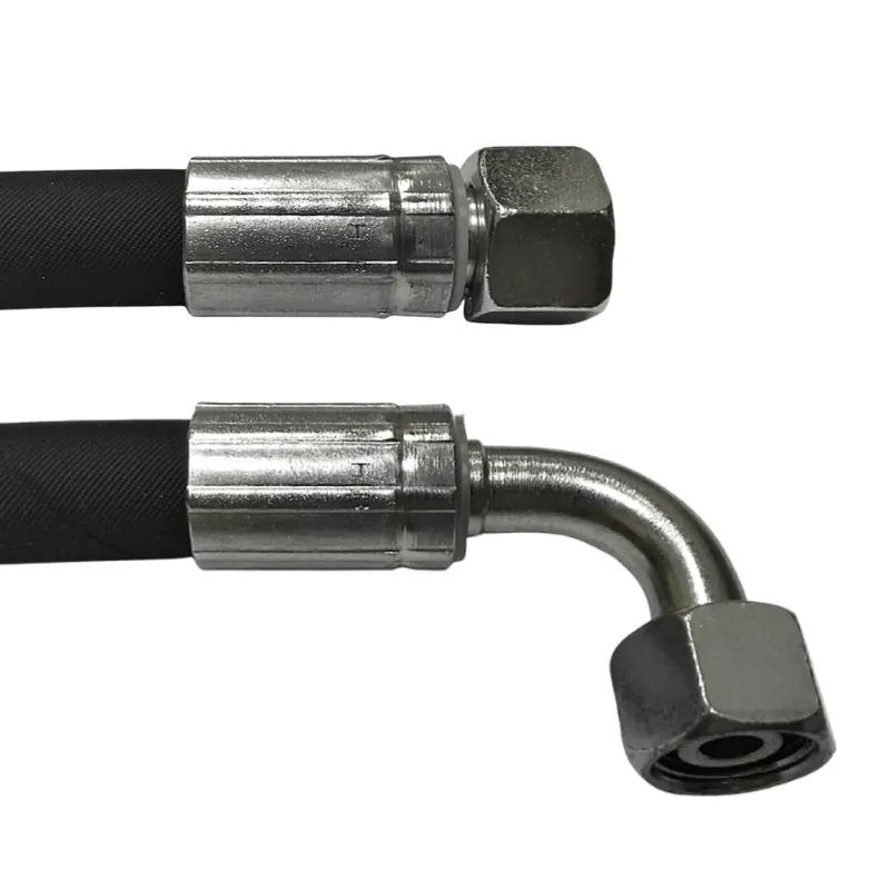 Najlepsza cena Przewód Hydrauliczny DN08 2SN M16x1.5 DKOL-DKOL90 4200mm 350bar