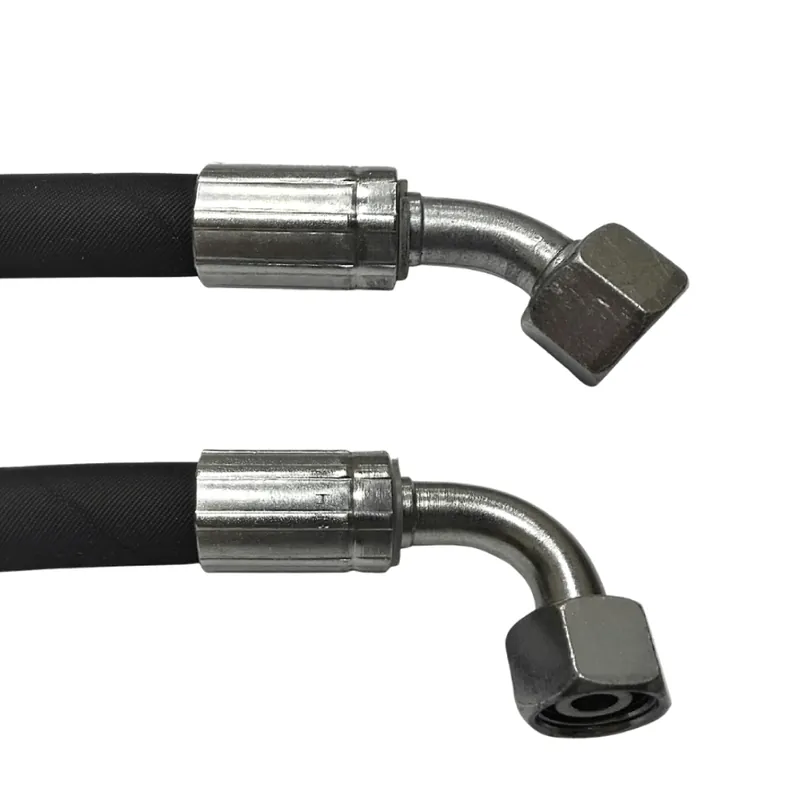 Bezpieczna płatność Przewód Hydrauliczny DN08 2SN M16x1.5 DKOL45-DKOL90 5500mm 350bar