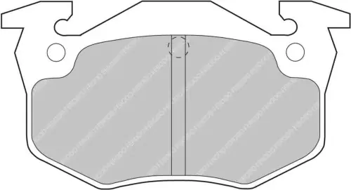 Oryginalny FCP558H DS2500 FERODO KLOCKI HAMULCOWE