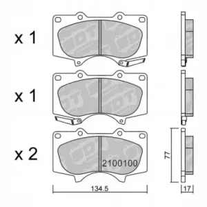 GALFER/SDT 2100100 klocki hamulcowe Niska cena