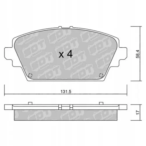 Zamów teraz GALFER/SDT 2100700 klocki hamulcowe