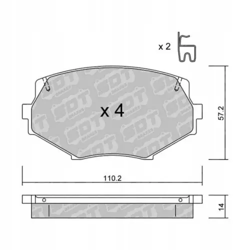 GALFER/SDT 2100900 klocki hamulcowe Popularny