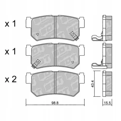 Zamów teraz GALFER/SDT 2104400 klocki hamulcowe