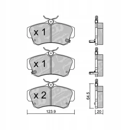 Darmowa dostawa GALFER/SDT 2104600 klocki hamulcowe