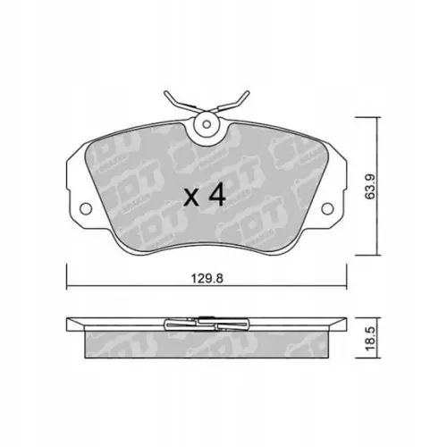 Bezpieczna płatność GALFER/SDT 2106300 klocki hamulcowe
