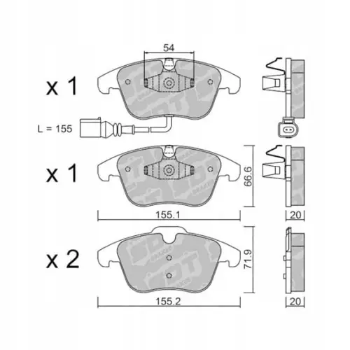 Zwrot pieniędzy GALFER/SDT 2107203 klocki hamulcowe