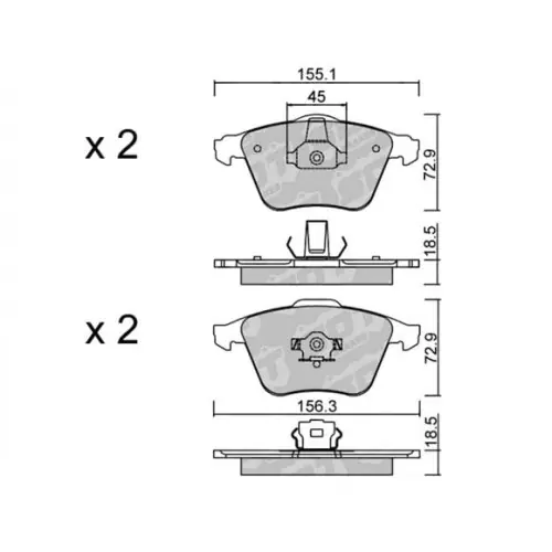 GALFER/SDT 2107303 klocki hamulcowe Nowość