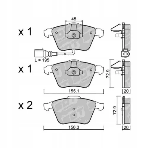 GALFER/SDT 2107304 klocki hamulcowe Darmowa dostawa