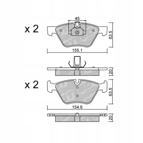 GALFER/SDT 2108001 klocki hamulcowe Niska cena