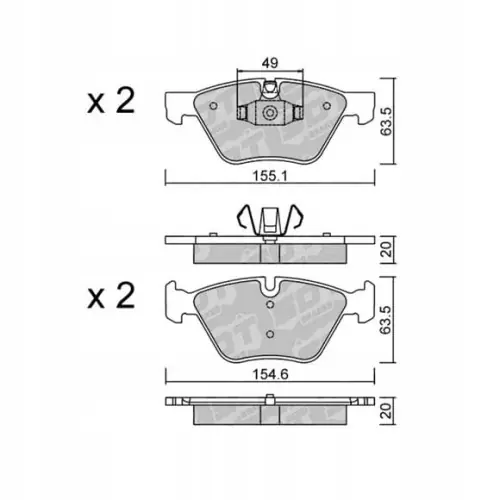 GALFER/SDT 2108002 klocki hamulcowe Tani