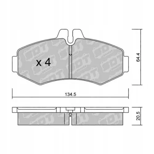 GALFER/SDT 2109600 klocki hamulcowe Rabat