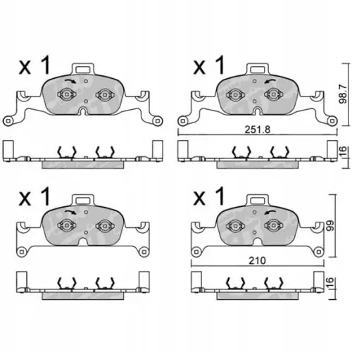 GALFER/SDT 21102400+ klocki hamulcowe Rabat