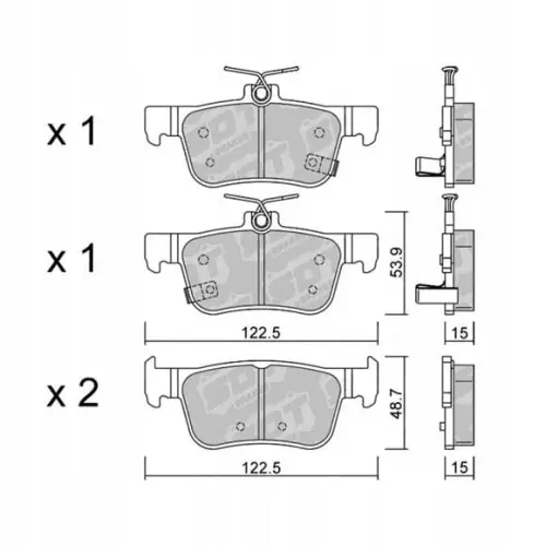 GALFER/SDT 21103800 klocki hamulcowe Wyprzedaż