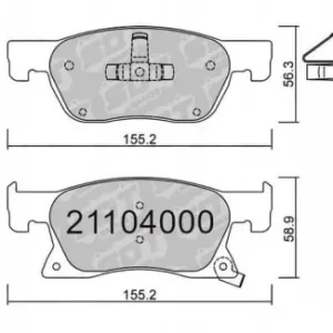 Zamów teraz GALFER/SDT 21104000 klocki hamulcowe