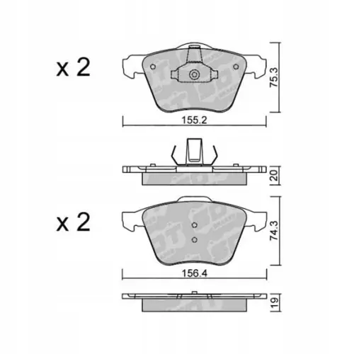 GALFER/SDT 2110401 klocki hamulcowe Niska cena